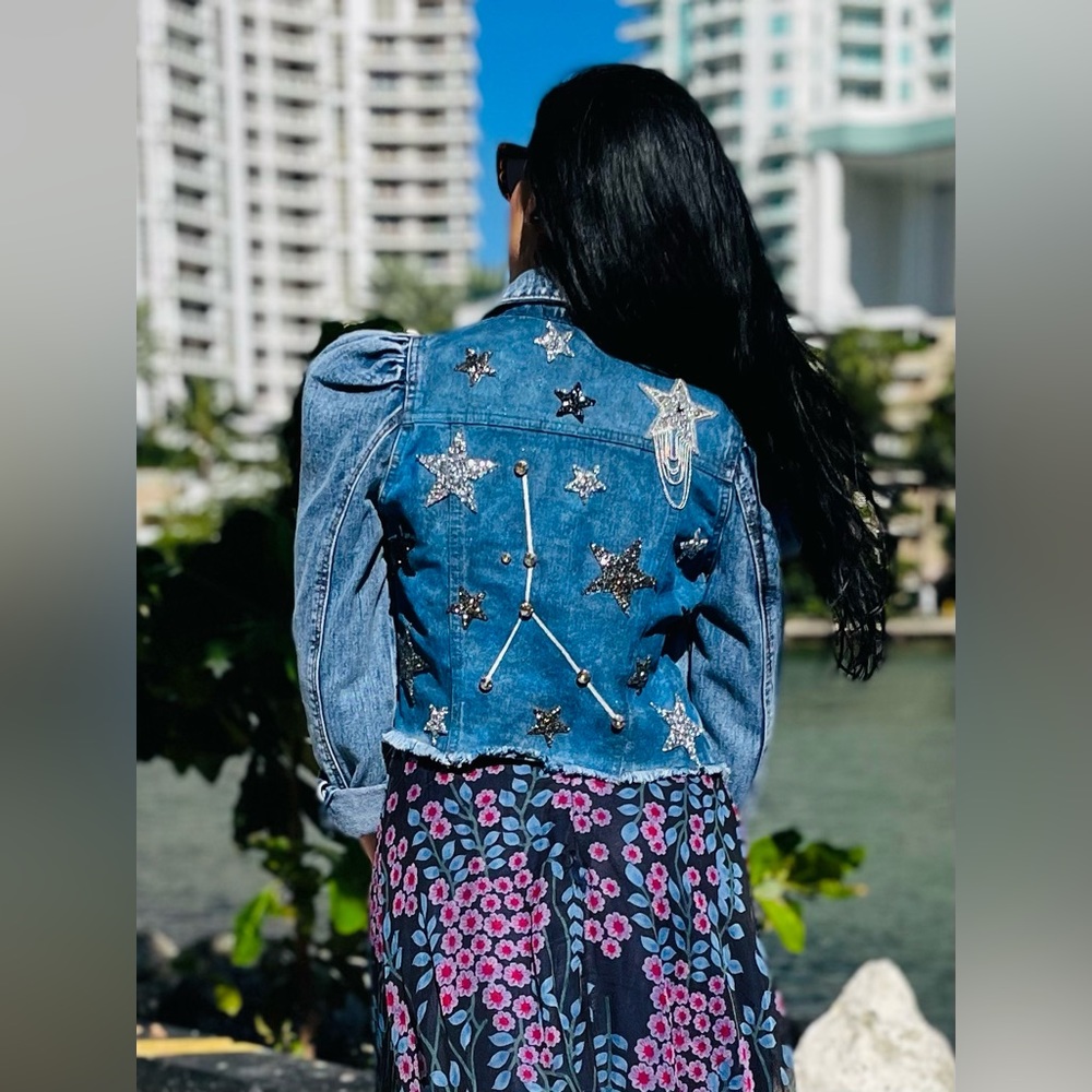 💫 MADE TO ORDER 💫 Constellation denim jacket